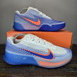 NEW Nike Zoom Vapor 11 HC Mens Size 9 Tennis Shoes Court DR6966 105 Blue White